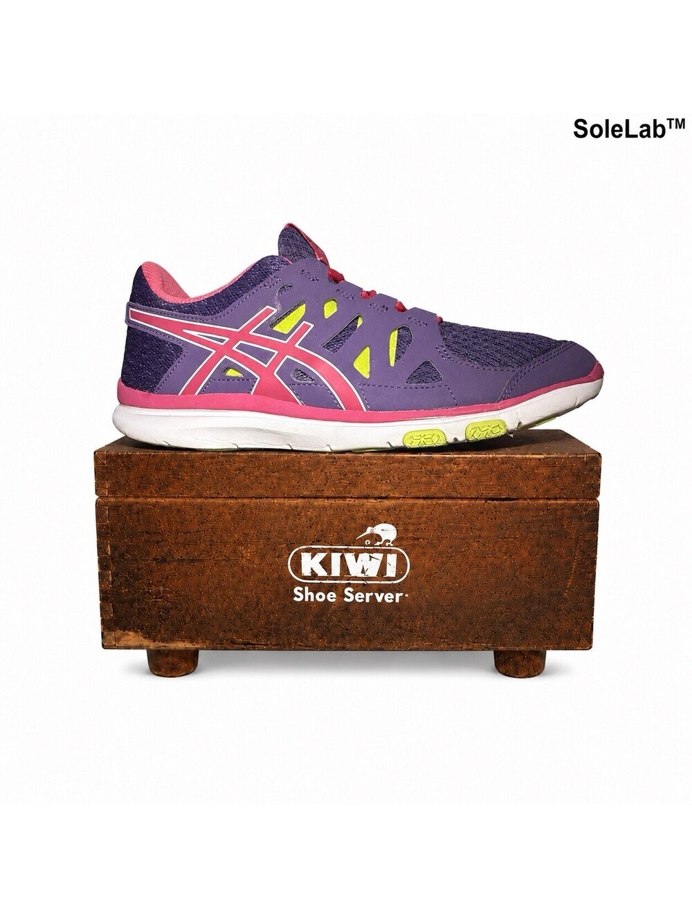 ASICS Gel-Fit Tempo Women’s Size 9 Purple Pink Lime Training Shoes S464N